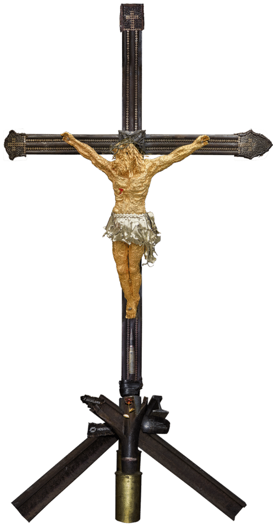 The Art of MFF: The Cross of Peace with the Golden Crucifixion by Sergey Melnikoff, a.k.a. MFF