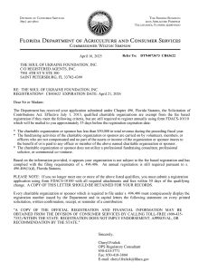 Charity License CH43622