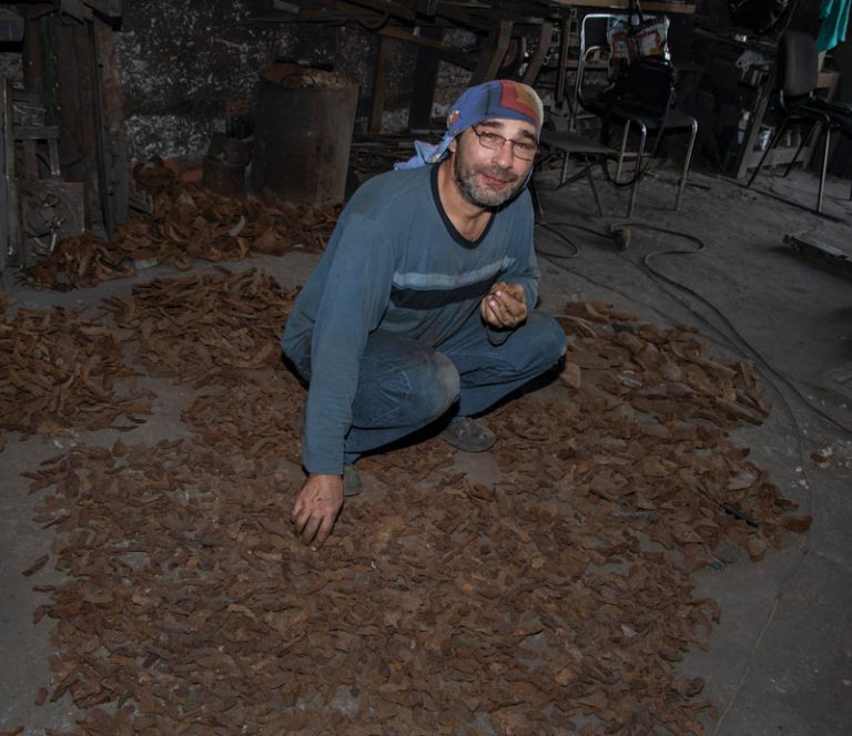 Victor Bielchyk is the chief welder on the “Ashes of War” project.